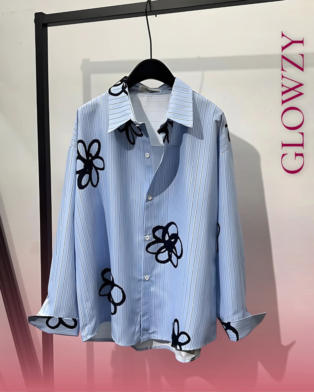 Blue Bloom Overshirt
