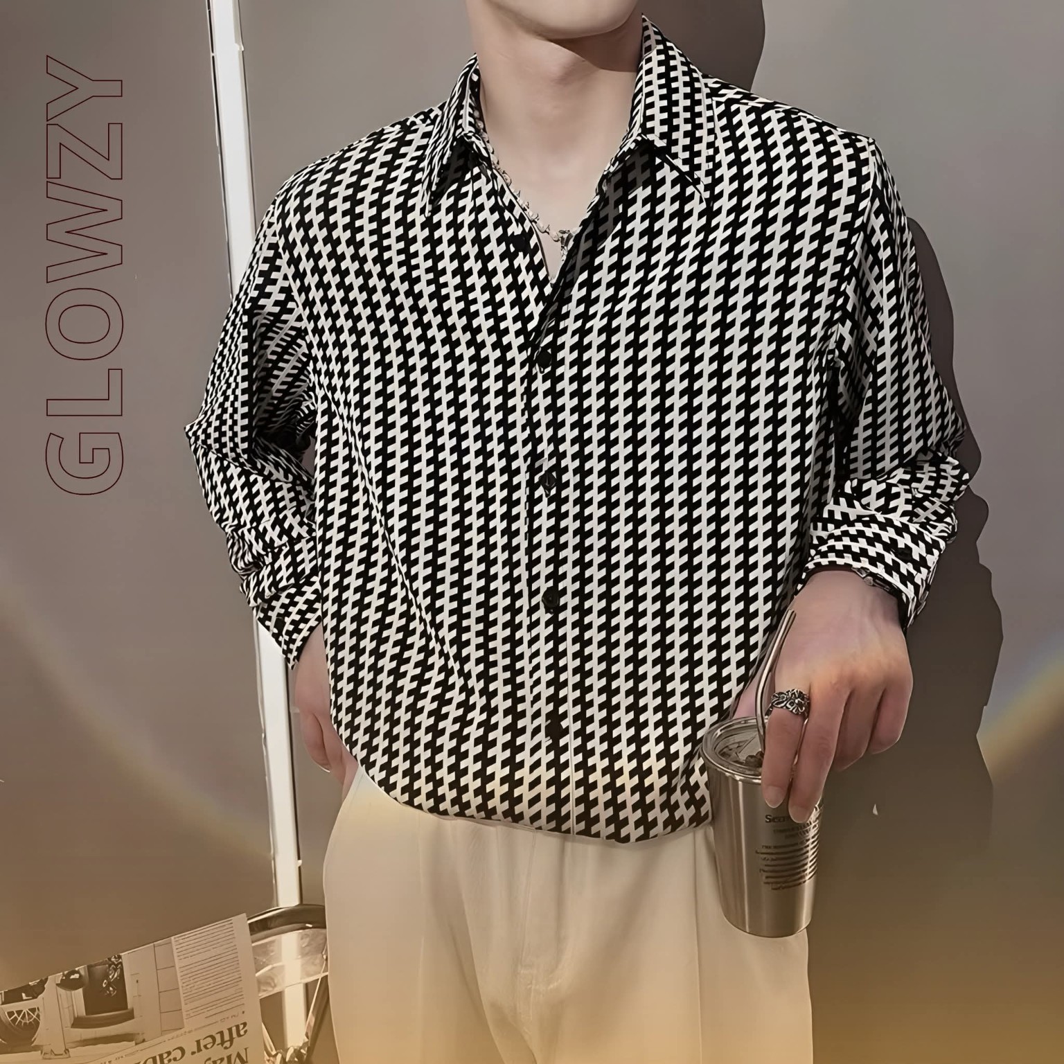 Monochrome Statement Shirt